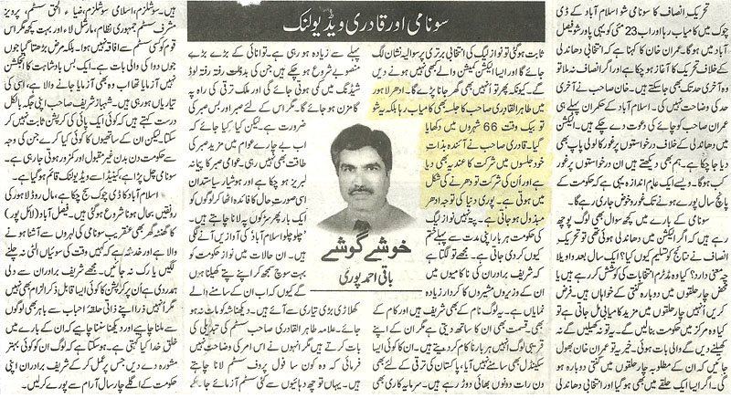 Minhaj-ul-Quran  Print Media Coverage Daily Nai Baat Page 12